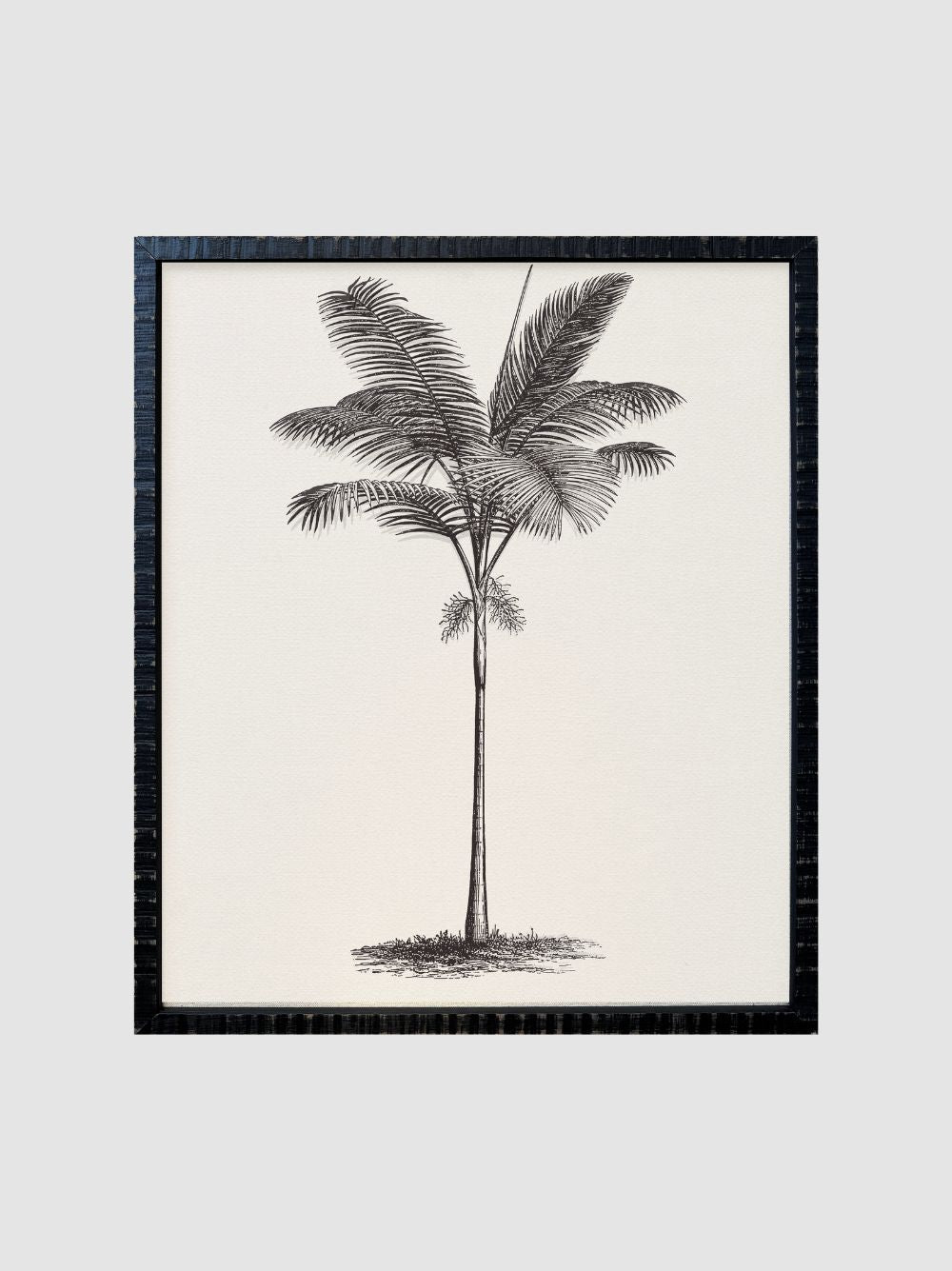 Palmera impresa en tela