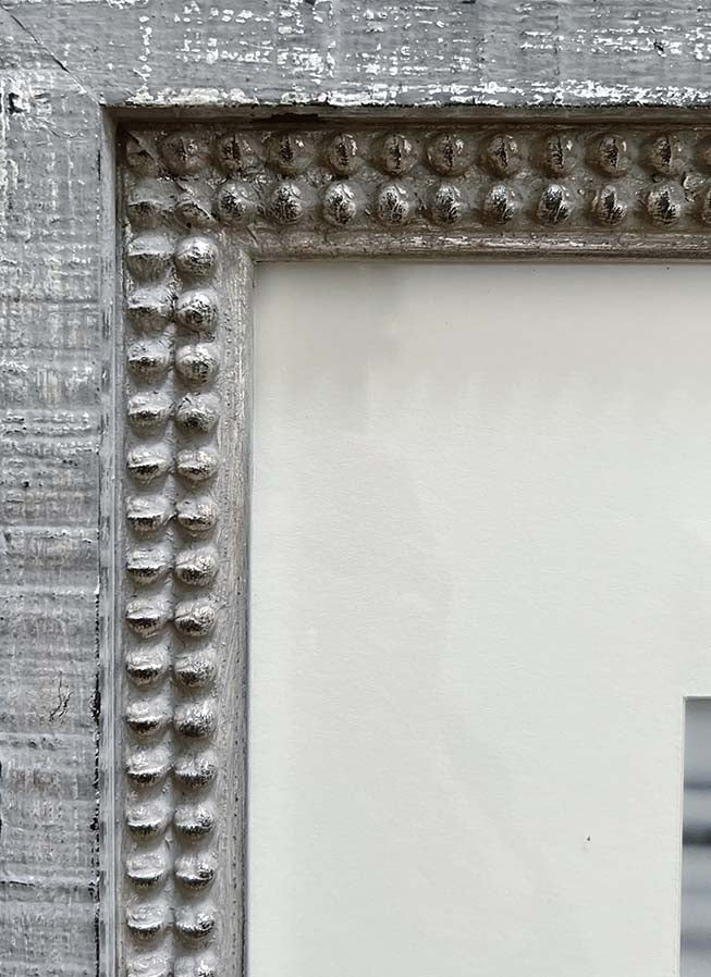 Doble Rústico perla gris plata